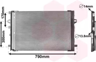 VAN WEZEL 30015701 -  Конденсатор, кондиционер